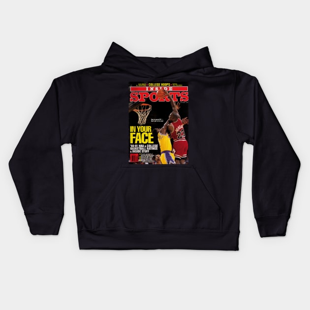 JOrdan in your face Kids Hoodie by berasbulogs